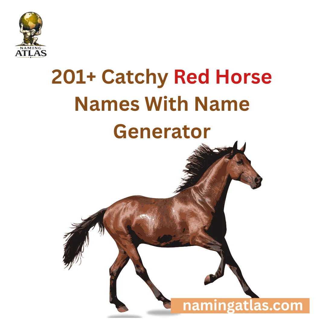 Catchy Red Horse Names With Name Generator