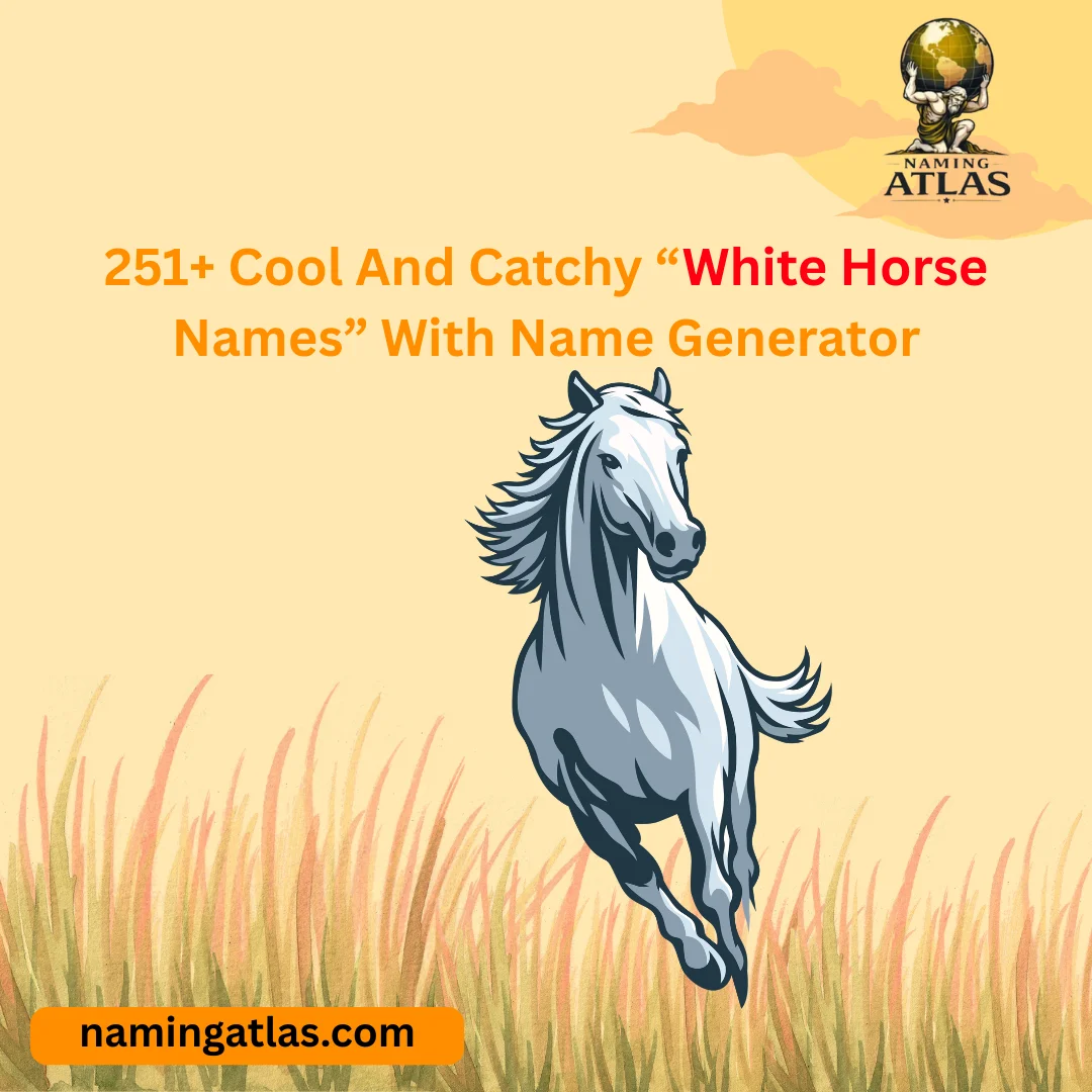Cool And Catchy “White Horse Names” With Name Generator
