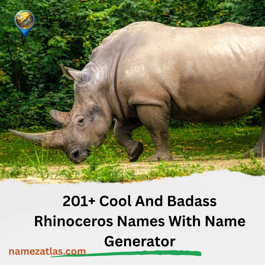 Cool And Badass Rhinoceros Names With Name Generator