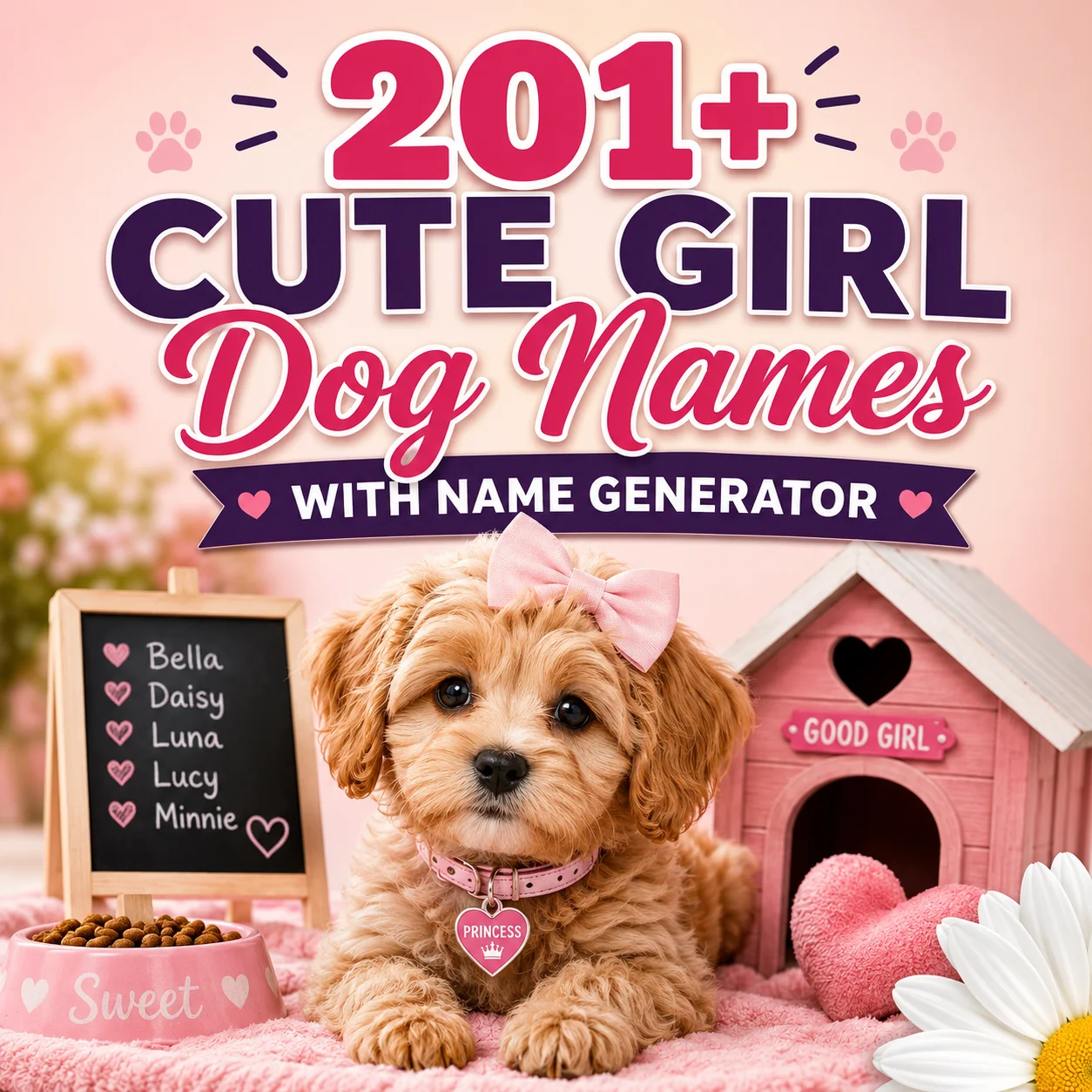 Cute Girl Dog Names With Name Generator