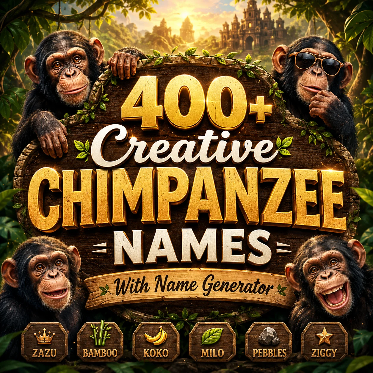 Creative Chimpanzee Names With Name Generator