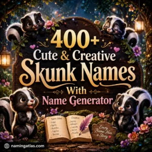 Cute & Creative Skunk Names With Name Generator