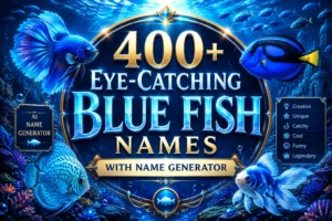 Eye-Catching Blue Fish Names With Name Generator