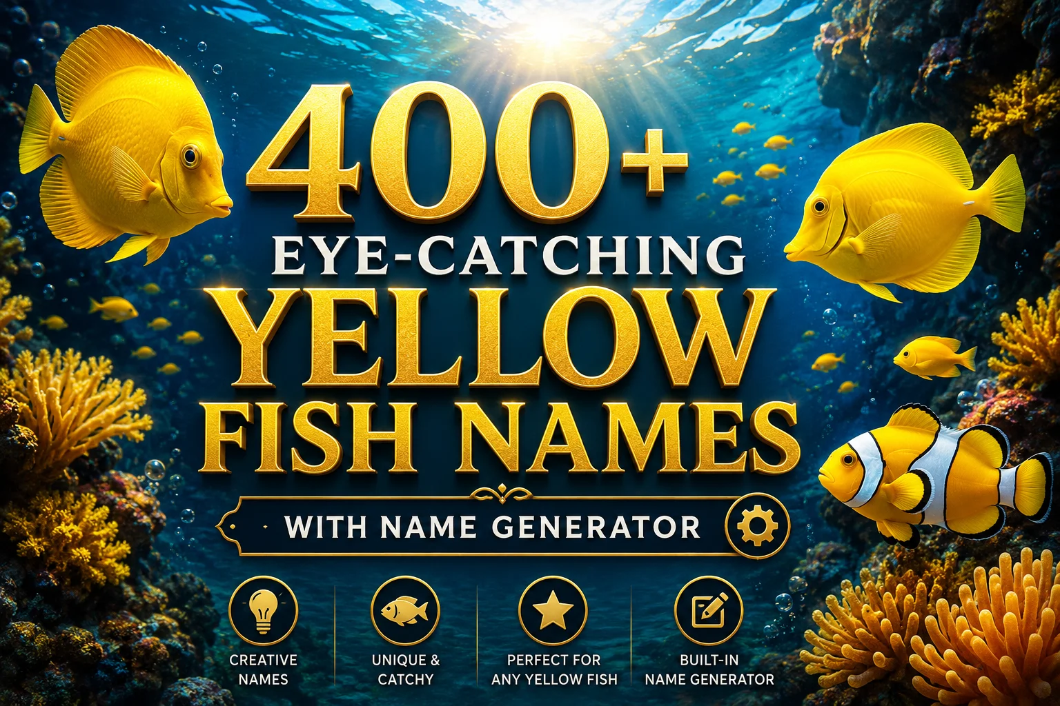 Eye-Catching Yellow Fish Names With Name Generator