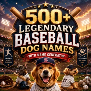 Legendary Baseball Dog Names With Name Generator