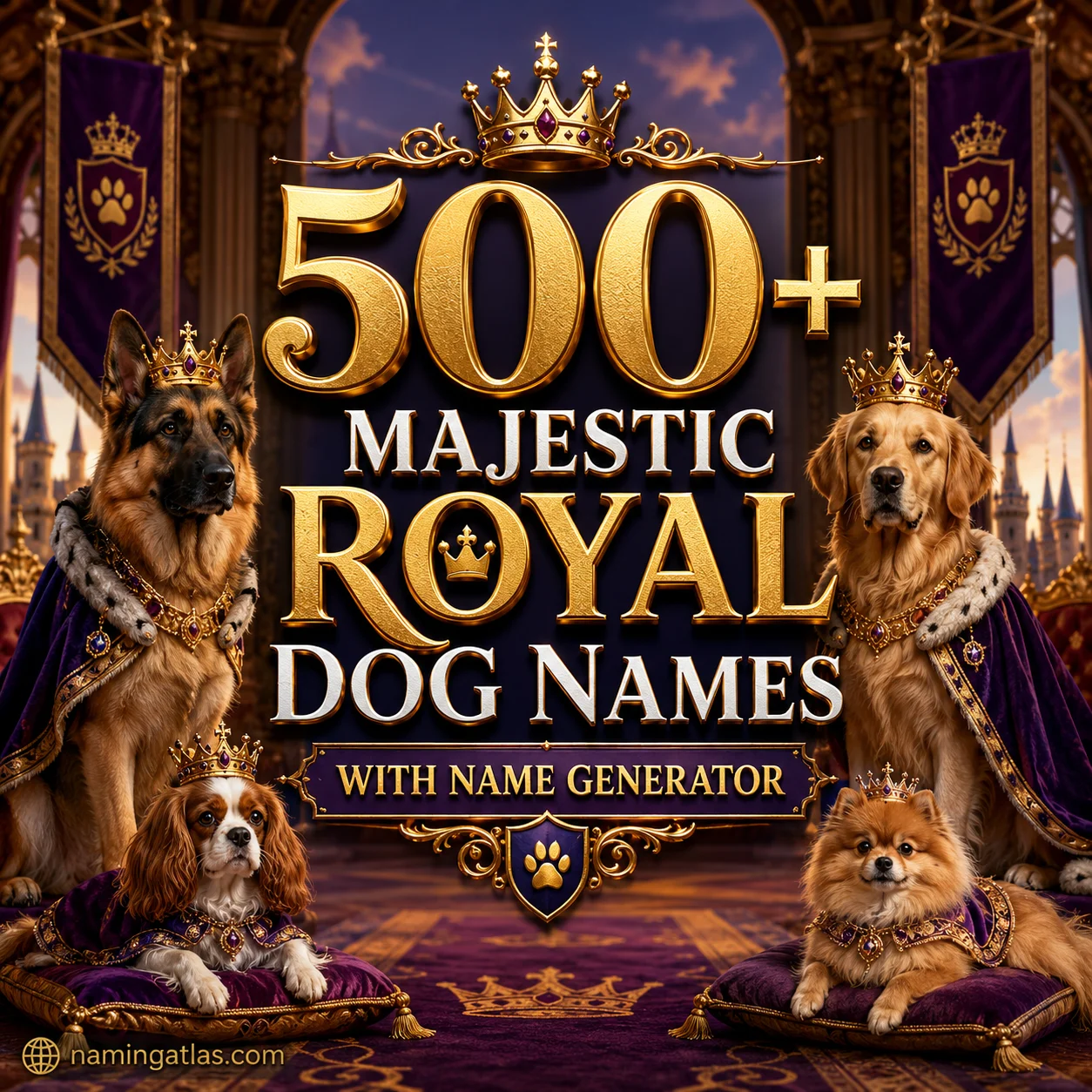 Majestic Royal Dog Names With Name Generator