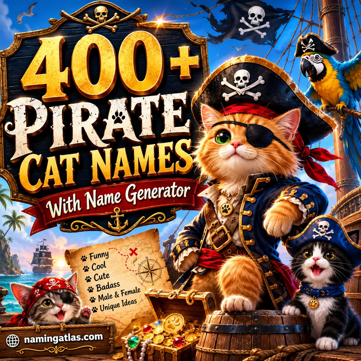 Pirate Cat Names With Name Generator