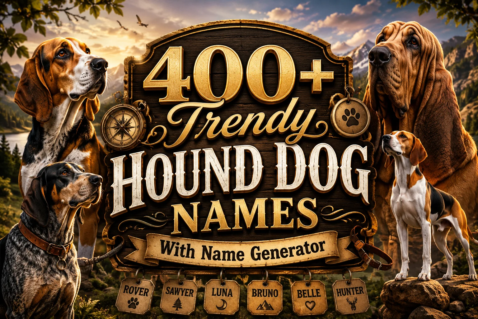 Trendy Hound Dog Names With Name Generator