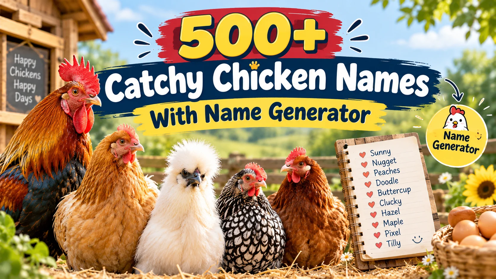 Catchy Chicken Names With Name Generator