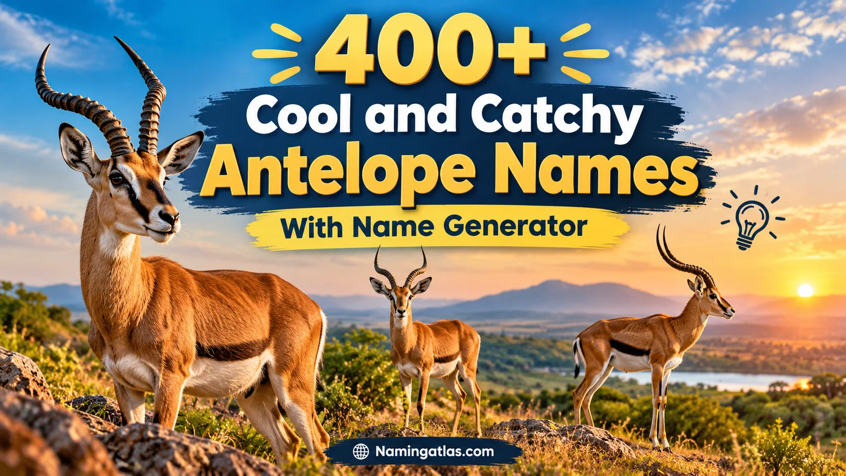 Cool and Catchy Antelope Names With Name Generator