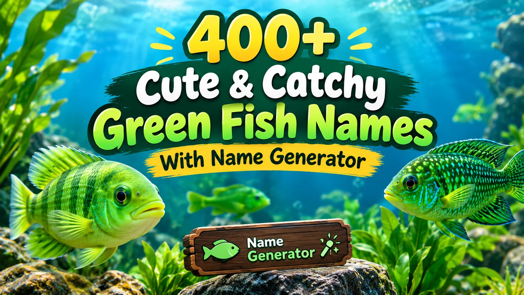 Cute & Catchy Green Fish Names With Name Generator