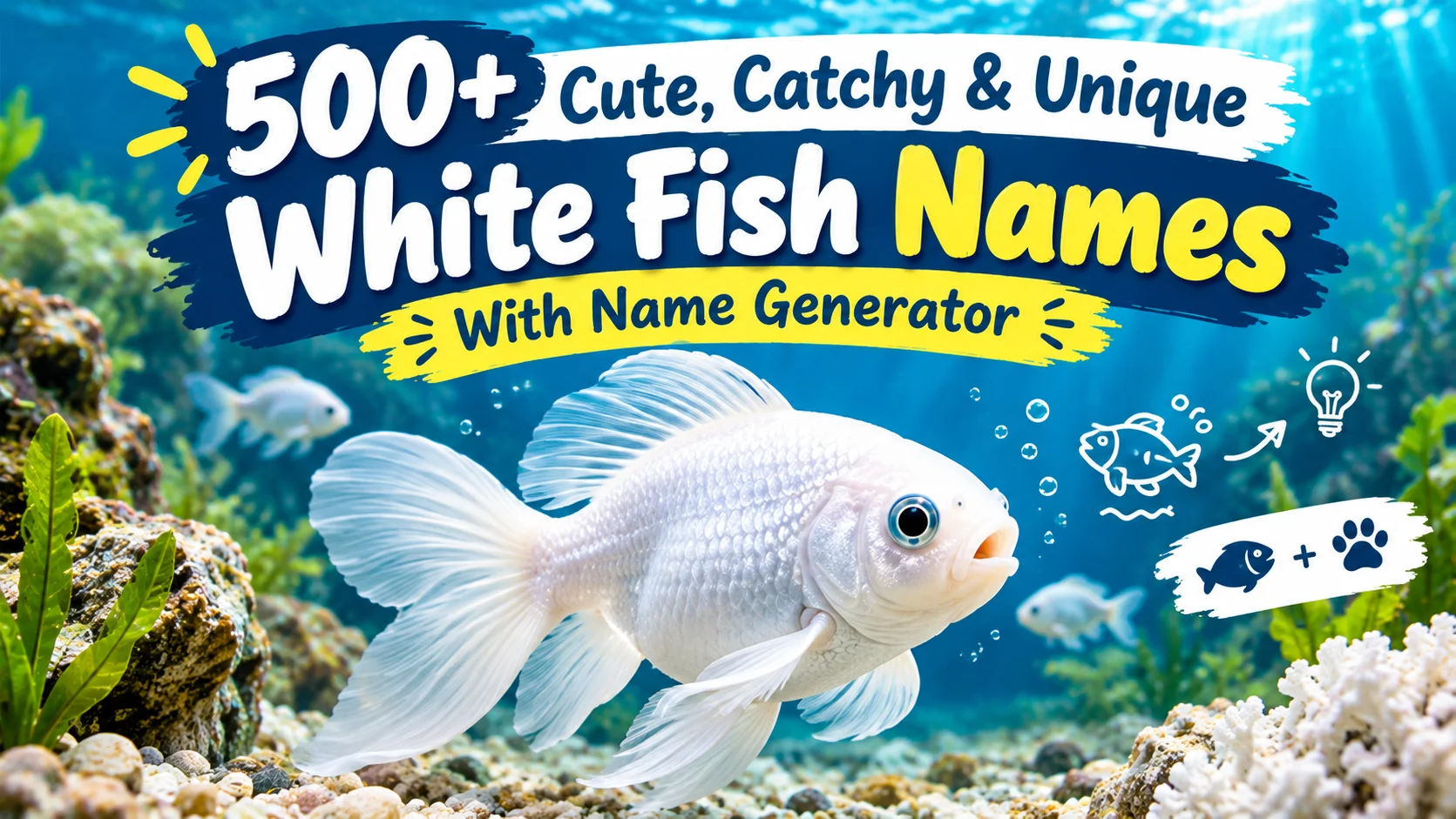 Cute, Catchy & Unique White Fish Names With Name Generator