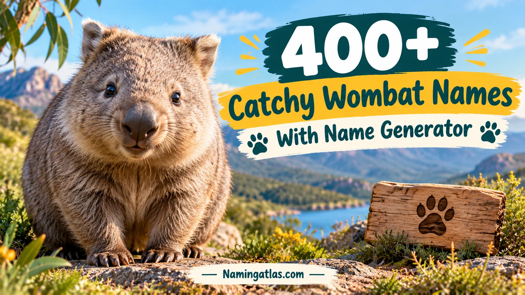 Catchy Wombat Names With Name Generator