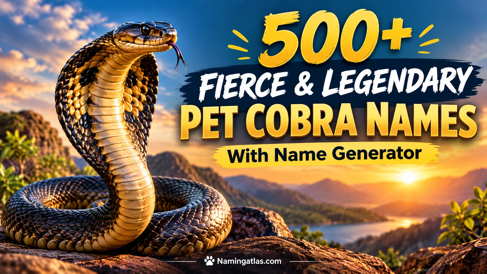 Fierce & Legendary Pet Cobra Names With Name Generator