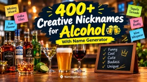 Creative Nicknames for Alcohol With Name Generator