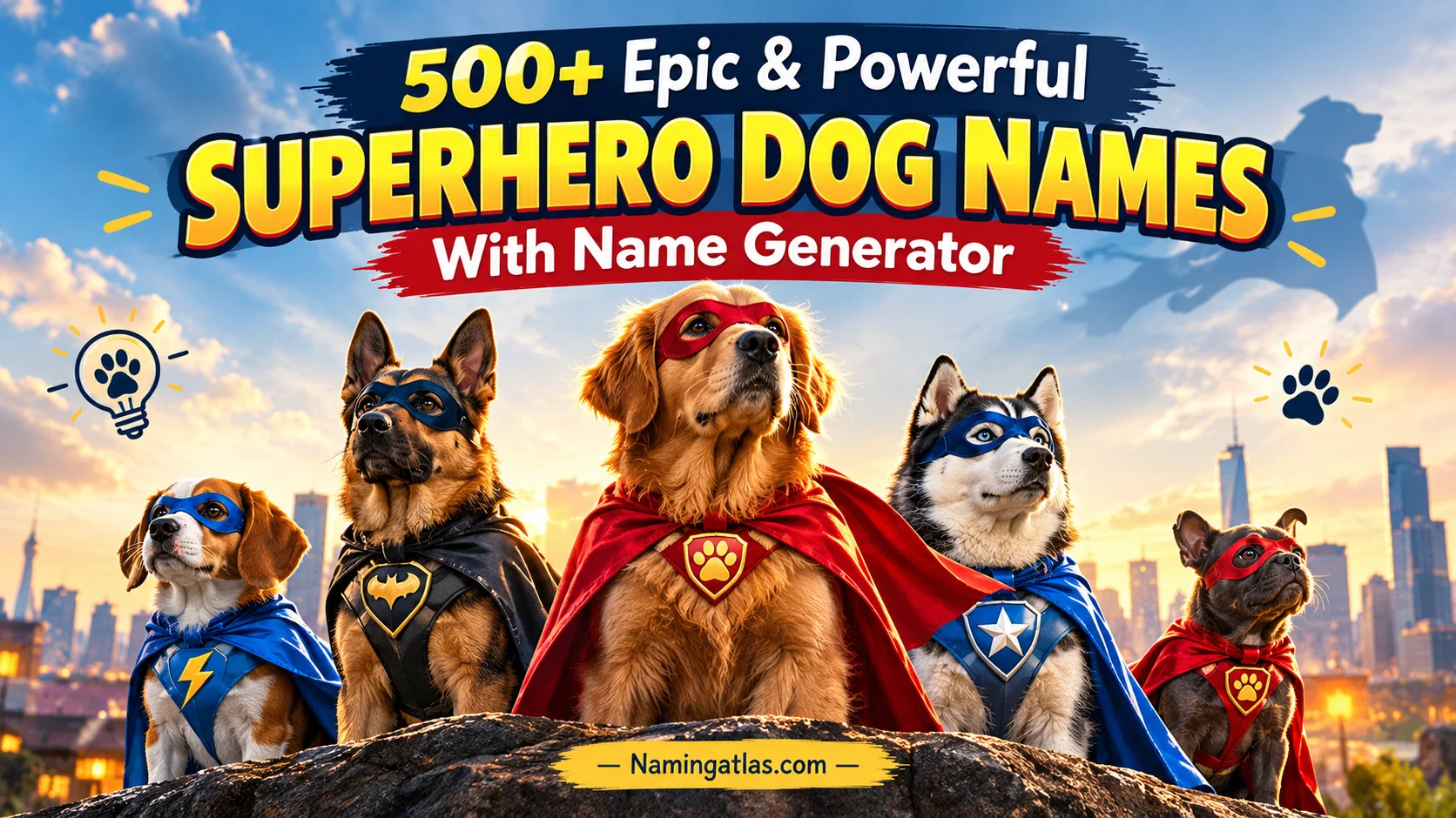 Epic & Powerful Superhero Dog Names With Name Generator